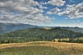 Carpathian mountains view from Transbucegi, Romania. Royalty Free Stock Photo