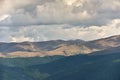 Carpathian mountains view from Transbucegi, Romania. Royalty Free Stock Photo