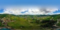 Carpathians from the birds flight height Royalty Free Stock Photo