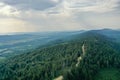 Carpathians from the birds flight height Royalty Free Stock Photo