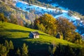 The Carpathians Bucegi Mountains Romania landscape winter snow ice clouds sunlight morning view Royalty Free Stock Photo