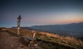 Carpathians forest. Mountains panorama background. Royalty Free Stock Photo