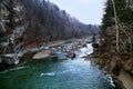 Carpathians river Prut Royalty Free Stock Photo