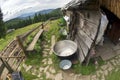 Utensils for sheep cheese in the Carpathians