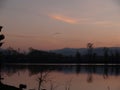 Carpathians and sunset