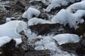 Carpathins lanscape in sunny winter day Royalty Free Stock Photo