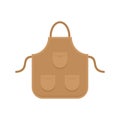 Carpenter apron icon, flat style