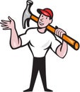 Carpenter Builder Hammer Cartoon