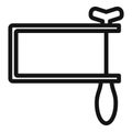 Carpenter coping saw icon, outline style