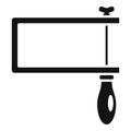 Carpenter coping saw icon, simple style