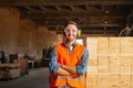 Carpenter doing his job in carpentry workshop Royalty Free Stock Photo