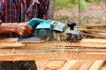 Carpenter electric planer with wooden