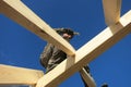 Carpenter on roof