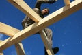 Carpenter on roof