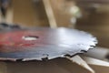 Carpenter`s saw tool Royalty Free Stock Photo