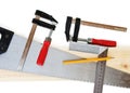 Carpenter tools Royalty Free Stock Photo