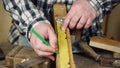 Carpenter with tools