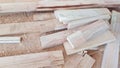 Carpenter wood block background texture Royalty Free Stock Photo