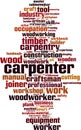 Carpenter word cloud