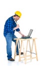 Carpenter at work Royalty Free Stock Photo