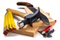Carpenter work tools. Carpentry Royalty Free Stock Photo