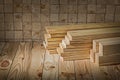 Carpenter work wood materials wooden boards Royalty Free Stock Photo