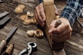 Carpenter working Royalty Free Stock Photo