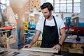 Carpenter working on his craft Royalty Free Stock Photo