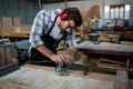 Carpenter working on his craft Royalty Free Stock Photo