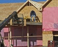 Carpenter Working On lift Royalty Free Stock Photo