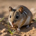 Carpenterian Dunnart at Work: Digging into the Desert's Sandy Soil Royalty Free Stock Photo