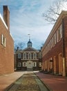 Carpenters Hall in Philadelphia, built in 1774, site of the first Continental Congress Royalty Free Stock Photo