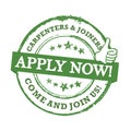 Carpenters and joiners - apply now,
