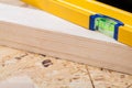 Carpenters level, ruler and right angle Royalty Free Stock Photo