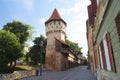 The Carpenters` Tower, Sibiu, Transylvania, Romania Royalty Free Stock Photo