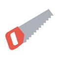 Carpenting saw Color Vector Icon which can easily modify or edit