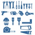 Carpentry, constructions tool icon vector design symbol