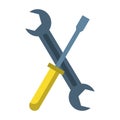 Carpentry and constrution tools cartoon Royalty Free Stock Photo