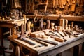 Carpentry Tools - Generative AI Royalty Free Stock Photo