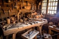 Carpentry Tools - Generative AI Royalty Free Stock Photo