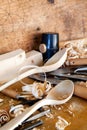 Carpentry tools - still life Royalty Free Stock Photo