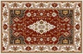 Carpet and bathmat Boho Style ethnic design pattern with distressed texture and effect