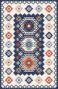 Carpet and bathmat Boho Style ethnic design pattern with distressed texture and effect