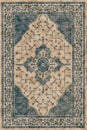 Carpet bathmat and Rug Boho Style ethnic design pattern with distressed texture and effect