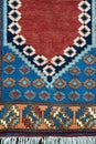 Oriental handmade woolen carpet background Royalty Free Stock Photo