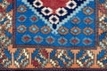 Oriental handmade woolen carpet background Royalty Free Stock Photo