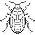 Carpet Beetle sits icon vector Royalty Free Stock Photo