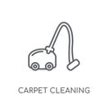 Carpet cleaning linear icon. Modern outline Carpet cleaning logo