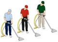 Carpet Cleaning Tech Clip Art Set 6