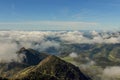 Carpet of clouds from the top of Sobrepuny Royalty Free Stock Photo